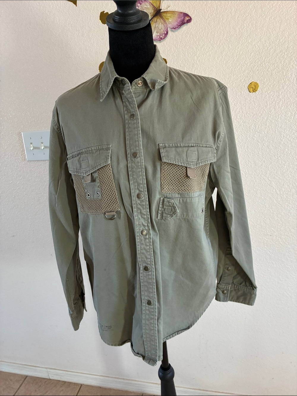 Polo by Ralph Lauren Men's Button-Down Utility Shirt - Olive Green